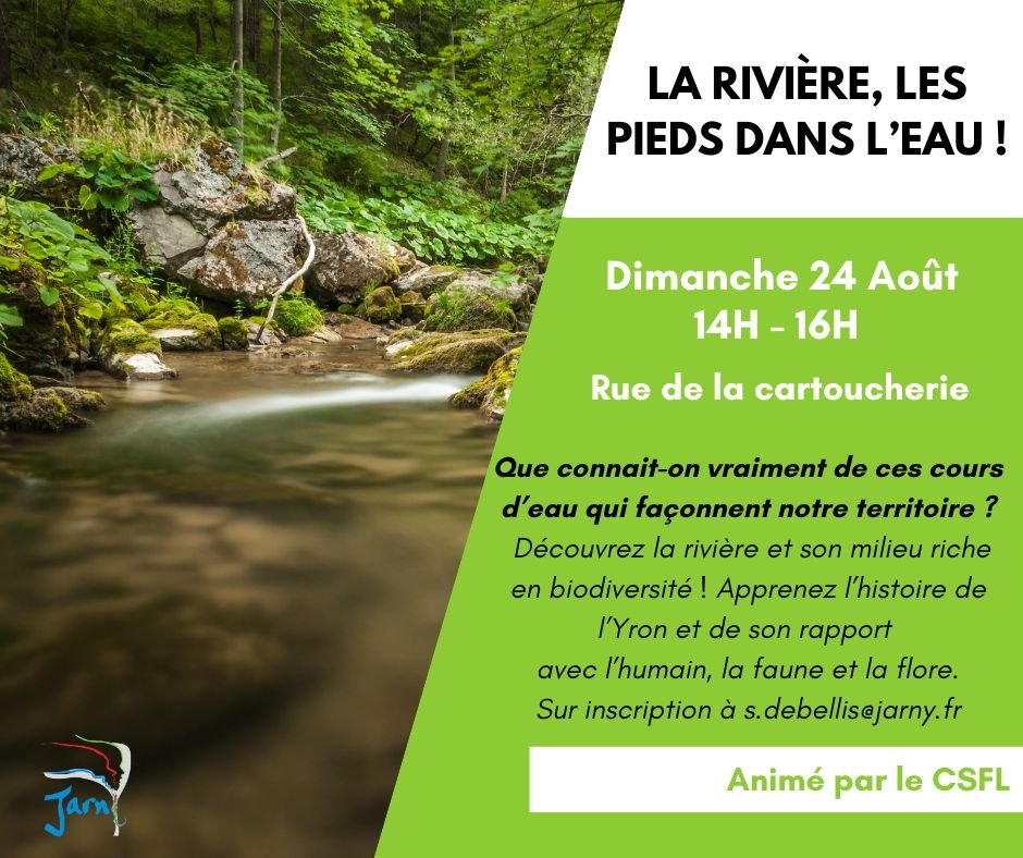 ANIMATION ENVIRONNEMENT – La rivière, les pieds dans l’eau ✨
