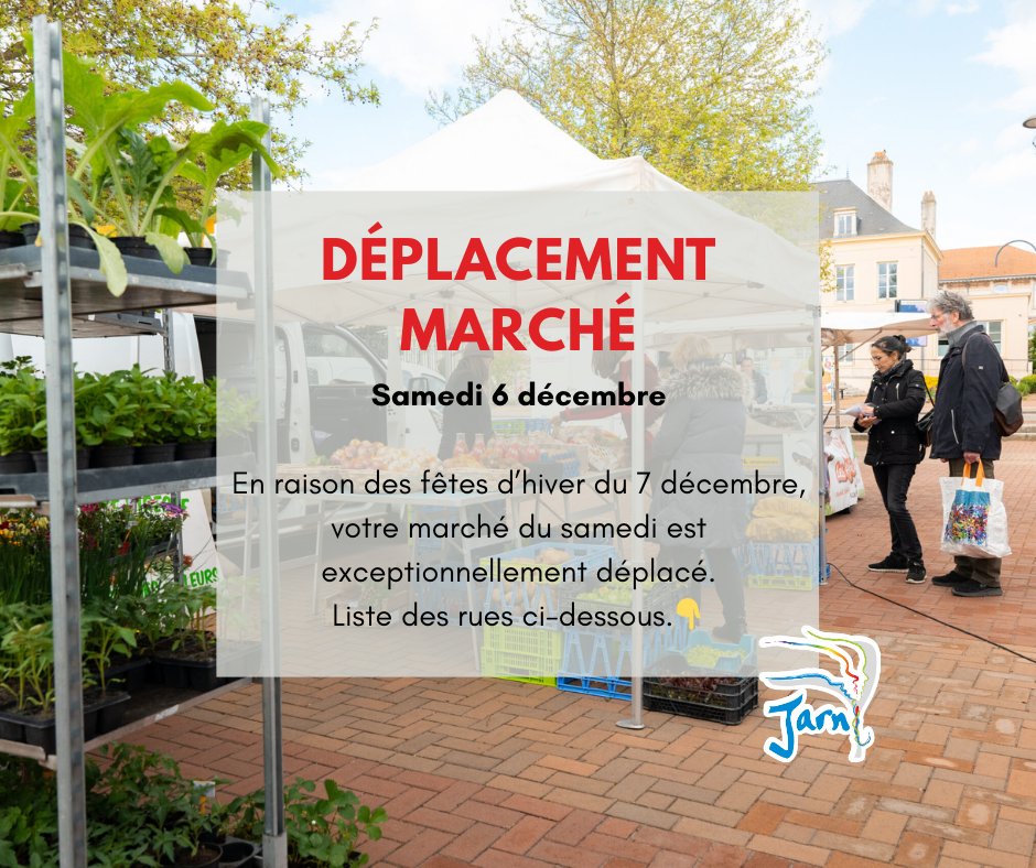 MARCHÉ – Changement de lieu