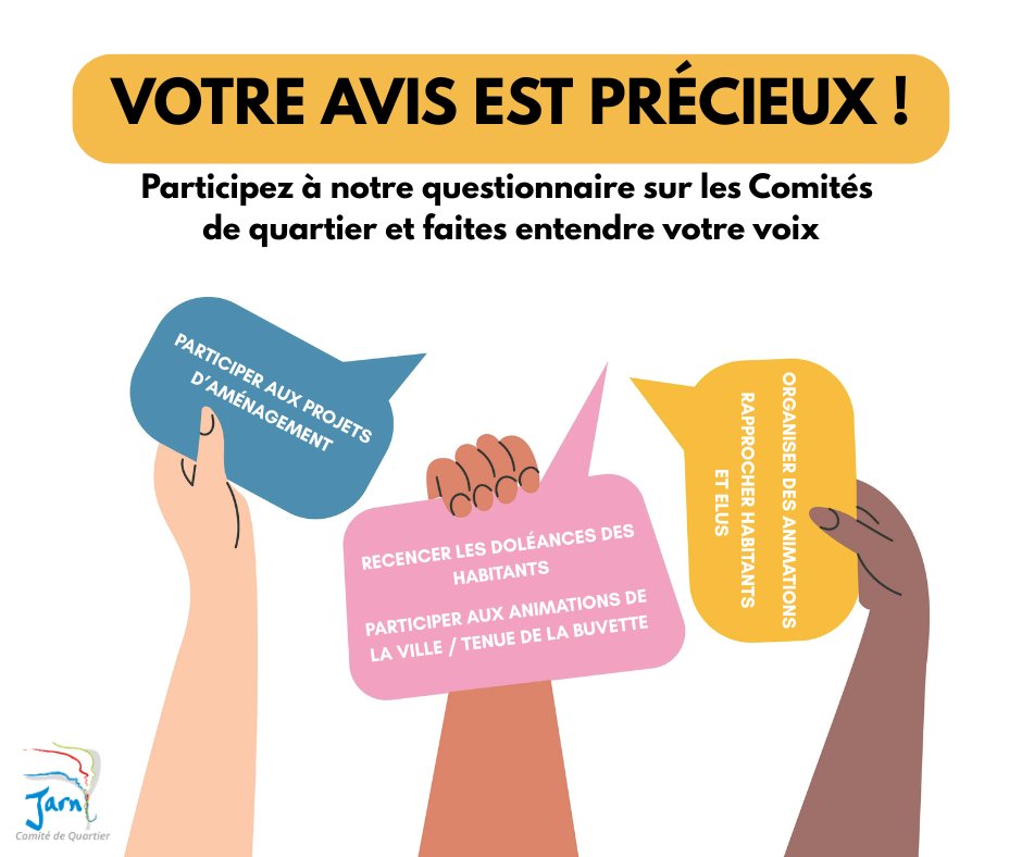 VIE DE QUARTIER – Votre avis est précieux !