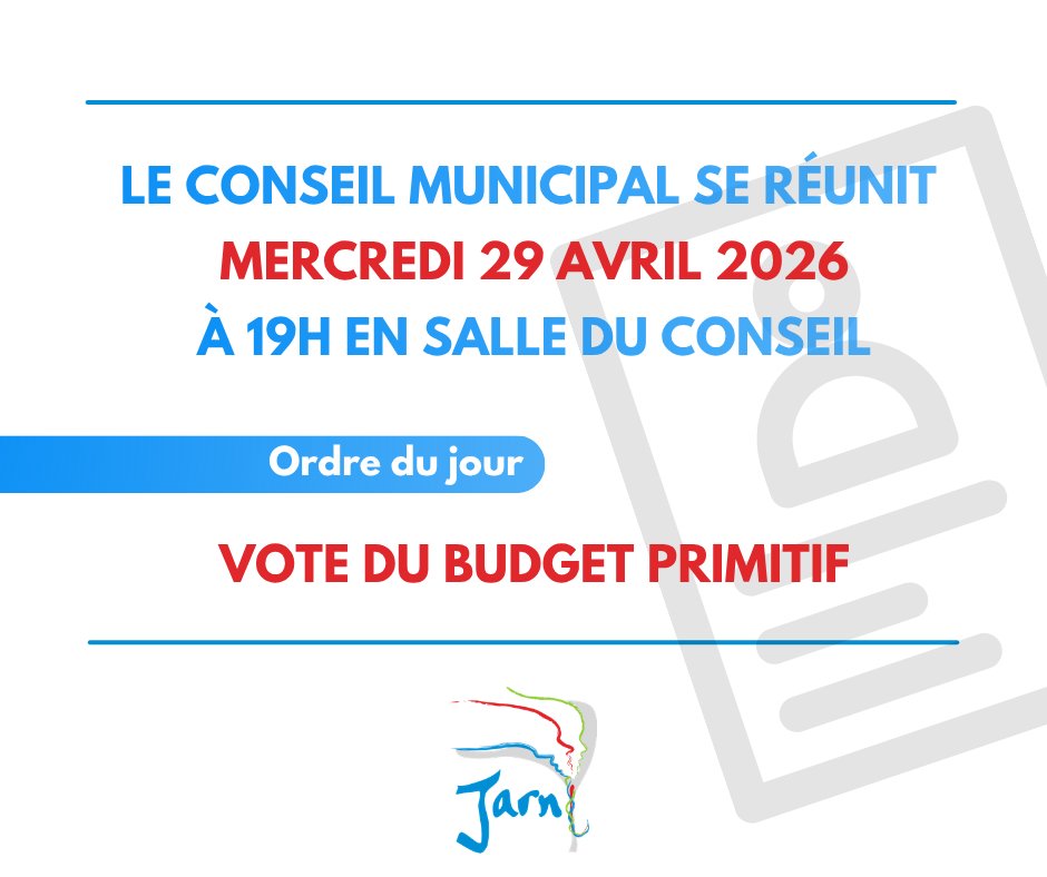 RÉUNION – Conseil Municipal