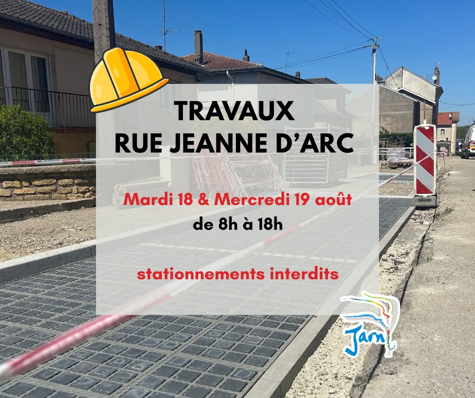TRAVAUX – Rue Jeanne d’Arc